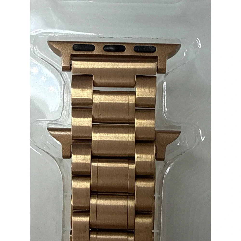 WITHit Gold Stainless Steel Link Band for Apple Watch 38/40/41mm Strap